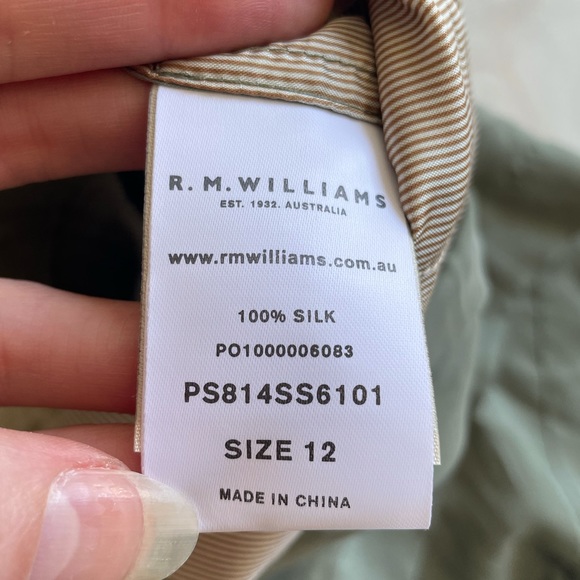 R.M. WILLIAMS 100% silk brand new belted jumpsuit, size 12 - Picture 10 of 16